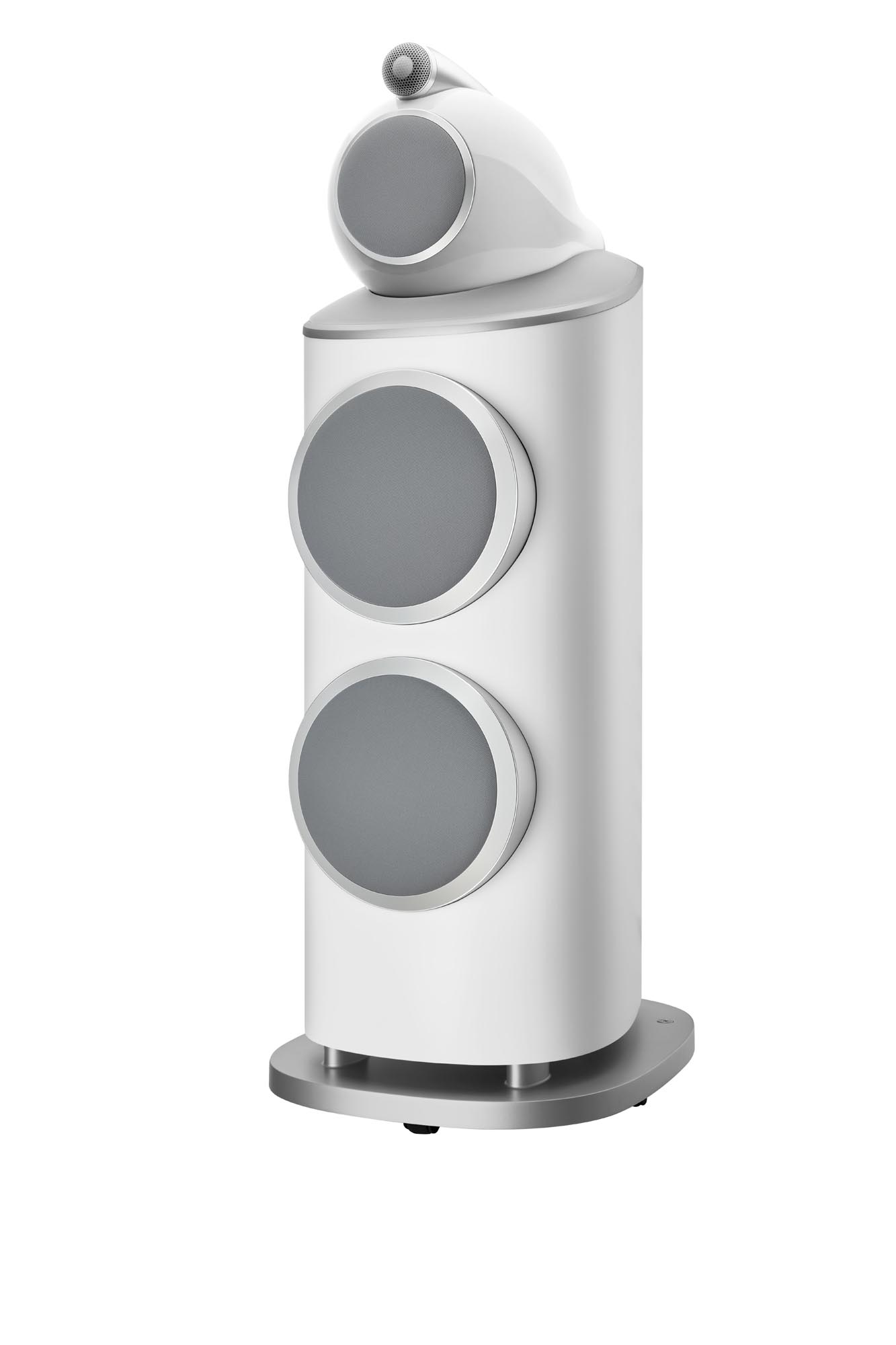 Bowers & Wilkins 801 D4 White mit Abdeckungen