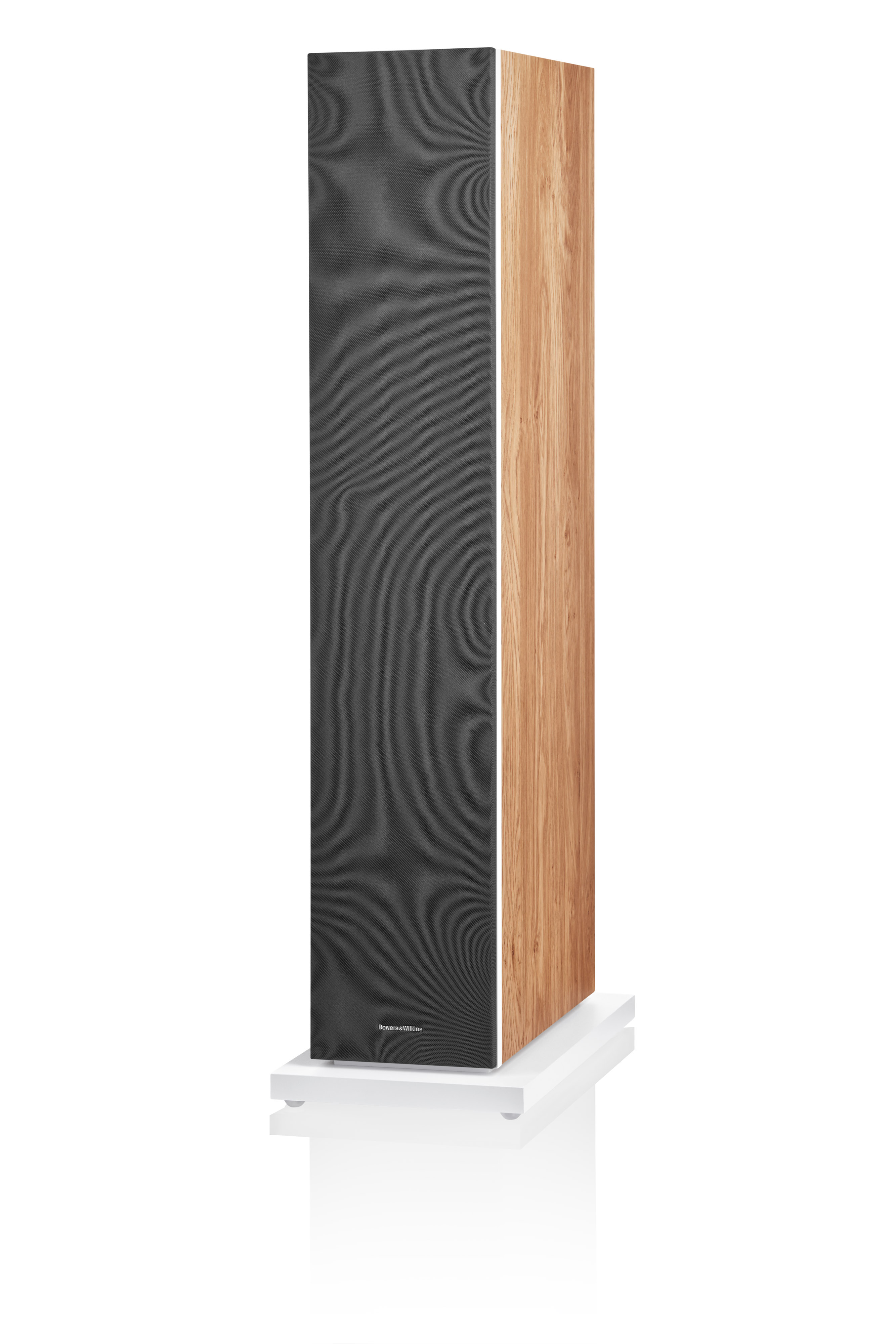 Bowers & Wilkins 603 S3 Lautsprecher Eiche eingedreht mit Abdeckung